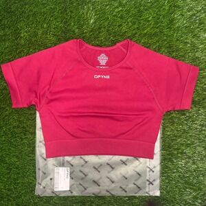 Dfyne impact crop top berry small